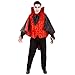 Produktbild TecTake dressforfun Aufwendiges GRAF Dracula Vampir Kostüm Herrenkostüm inkl. Blouson, Schwarze Leggins & großem Umhang zum Binden (M | Nr. 300170)
