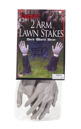 2 Outdoor Zombie Arm Lawn Stakes Halloween Prop Decoration 2 Outdoor Zombie Arm Lawn Stakes Halloween Prop Decoration