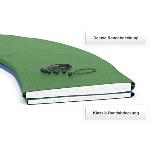 Ampel 24 Trampolin Ø 490 cm blau oder grün | Gartentrampolin Komplettset mit verstärktem Sicherheitsnetz | belastbar bis 180 kg | 2 Ausführungen | Extra Schutz - 9