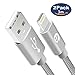 Price comparison product image [Apple MFi Certified] iPhone Charger Lightning Cable, TUOYA Nylon Braided Lightning to USB Wire Fast Charging and Data Sync Cable Cord for Apple iPhone X/ 8/ 7/ 6S/ 6/ SE/ 5S/ 5C/ 5, iPad Mini/ 2/ 3/ 4/ Air [2-Pack, 3M]