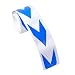 Produktbild 2 St. Warntafel Streifen 300 x 5 CM reflektierende Reflektor Aufkleber Reflektorband Reflexfolie Selbstklebend (Blau+Weiß)