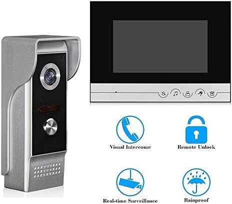 Video Intercom Doorbell, BIGWINNER HD Security Camera with32G Memory Storage/Real-Time/Two-Way Talk/ Night Vision/Monitoring/Unlocking/IP6Water-Proof