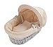 Kinder Valley Wicker Moses Basket (Apricot Waffle White)