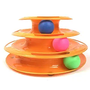 THE DDS STORE Tower of Tracks Cat Toy (Color May Vary)