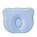 Produktbild Babykissen Orthopädisches Babykissen gegen Plattkopf baby kissen kopfverformung neugeborene zur Heilung &Vorsorge der Plagiozephalie Babykopfkissen, Kinderkissen incl. 2 Bezüge aus BIO Baumwolle Blau
