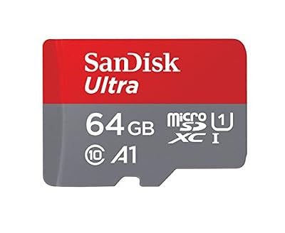 SanDisk Carte Mémoire microSDXC SanDisk Ultra 64GB + Adaptateur SD. Vitesse de Lecture Allant jusqu'à 100MB/S, Classe 10, U1, homologuée A1 - FFP