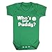 'Who's Your Paddy' Irish Green St Patrick's Day babygrow (0-3 months)