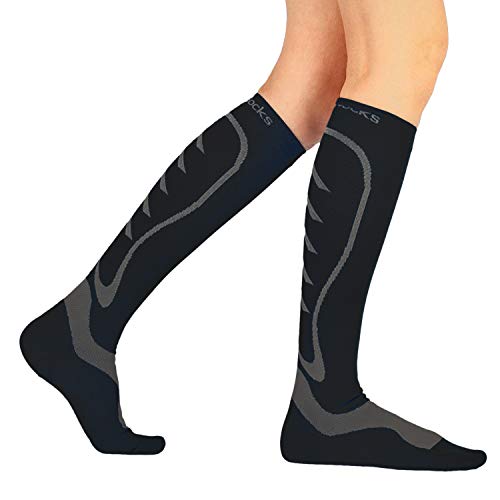 ActivSocks Calcetines compresores Deportivos (PAR) Unisex - Todos los Deportes - Calcetines de compresión Gradual de 100% estándar para un Mejor Rendimiento y Resistencia - 20 a 30 mmHg