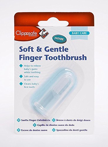 Clippasafe Soft & Gentle Finger Toothbrush by Clippasafe