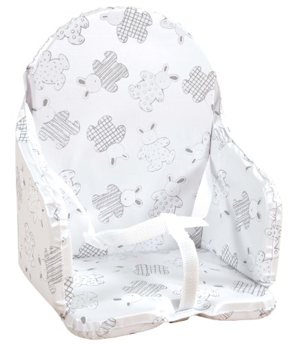 Looping - Cojín para silla de bebé, diseño de conejos Multicolor Lapin pyjama