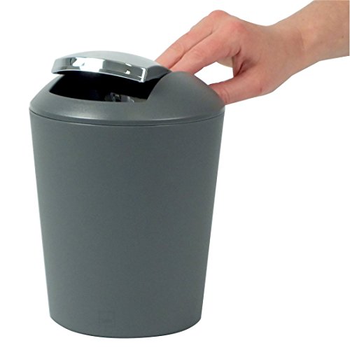 Kela 22272 Schwingdeckeleimer 1,7 l, Kunststoff, Marta, Grau - 4