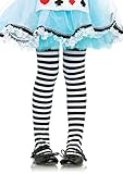 Leg Avenue One Size White/Black Drunk Over The Knee Socks
