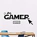 Produktbild Gamer Wandtattoo Abnehmbare Vinyl Aufkleber Gamepad PC Maus Wandkunst Poster Kinderzimmer Spielzimmer Dekoration Wand Vinyl Aufkleber   57 * 26 cm