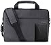 Produktbild Set Umhängetasche groß mit Laptopfach 13 bis 14 Zoll für Herren und Damen + RFID Reisepasshülle, Laptoptasche MacBook Air Pro 13 3 Schultertasche Grau