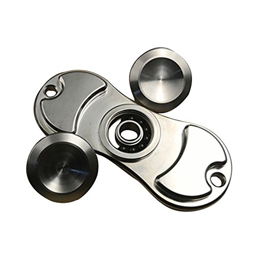 Tangren Fidget Spinner Toy,NDM Fidget EDC Hand Spinner Toy,Finger Playing or Table Top Spinning,High Speed (Silver)