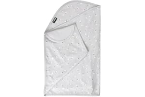 BÉABA, Couverture Bebe d'Emmaillotage/Naissance, Couverture Miracle, Apaise Bébé, Textile Oekotex, 100% Jersey de Coton, 0-3 mois, Motif Moon & Stars