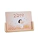 Produktbild WPCBAA Kreativer einfacher Kleiner koreanischer Schreibtischkalender des Fotos 2019 Foto chinesische Art des Holzes (Farbe : Wood Color)