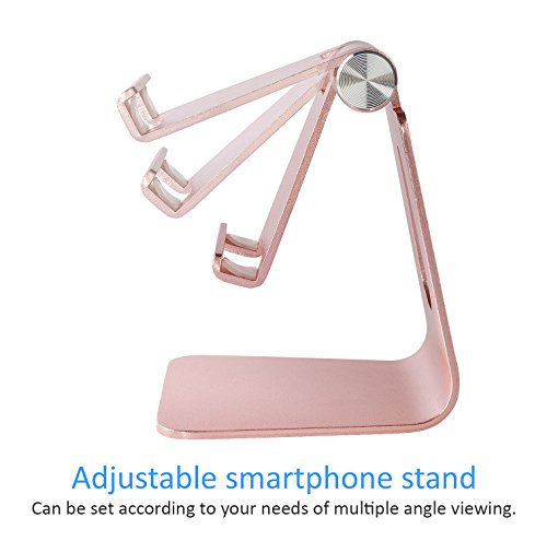 MyGadget Smartphone StÃ¤nder - Aluminium Halterung - Handy & Tablet Multi Winkel Stand fÃ¼r u.a. iPhone / Samsung Galaxy / iPad mini - Dock in RosÃ©gold