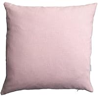 Leinen Kissen rosa, Kissenbezug, 50x50cm, 100% Leinen
