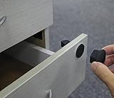 MYTK 16+3 Pack Magic Lock, magnetisches Schrankschloss als Kindersicherung, Montage ohne Bohren und Schrauben (16 Schlösser mit 3 Schlüssel Schwarz) - 6
