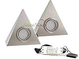 2er Set LED Dreieckleuchte Unterbauleuchte Küchenleuchte...