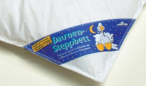 Aro Artländer 9883100 - Edredón para cama de bebé (plumas y plumón 30%, lavable a 95°, 80 x 80 cm)