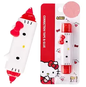 FunBlast Correction Tape & Glue - Tape for Journal, Correction Pen, Stationary Items, Correction Pen Tape, Stationary Gift (Multicolor)