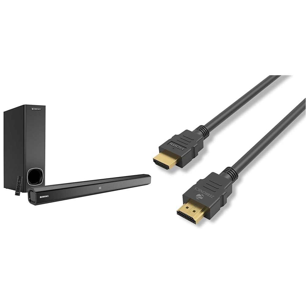 ZEBRONICS Zeb-Juke BAR 3900 Wireless Bluetooth Soundbar with Subwoofer Supporting Wall Mount, USB, A