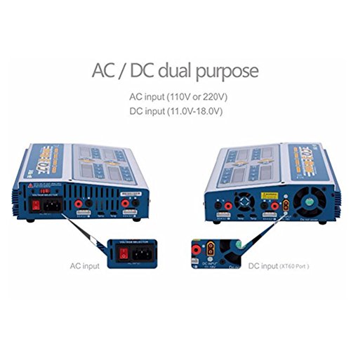 EV-Peak 100W x 4 CQ3 RC Balance Lipo Battery Charger Nimh Nicd lithium Battery Charger Discharger with Digital LCD Screen