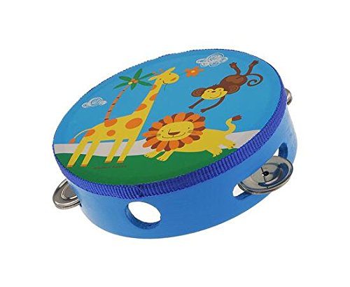 Preisvergleich Produktbild Asremit Creative Multifunktions-Tamburin Orff Kinder Percussion Schaffell Tamburin
