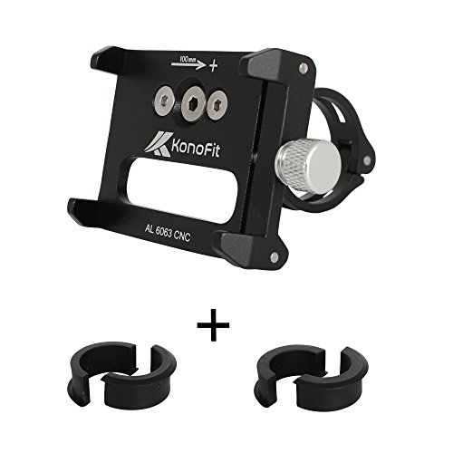 BOMBENFEST - Handyhalterung für Fahrrad & Motorrad | Passend für ALLE Smartphones | Passt an ALLE LENKER + 2 GRATIS Passtücke | Handyhalterung Fahrrad | Handyhalterung Motorrad