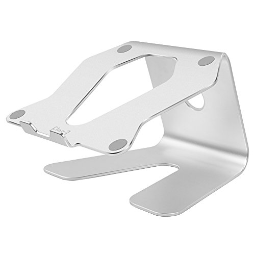 Elec3 Premium Aluminium Cooling Laptop Ständer für Apple Macbook, alle Notebooks, Tablets, eBook-Reader und Bücher Bis zu 17 Zoll (Silber)