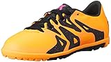  adidas X 15.3 TF J, Botas de fútbol Unisex niños, Naranja/Negro/Rosa (Dorsol/Negbas/Rosimp), 37 1/3 EU
