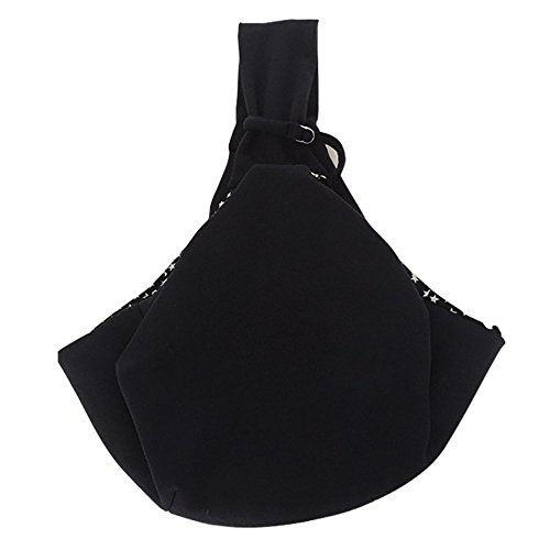 Sac transport chat extensible,sacoche pour petit chien,Sacs à bandoulière pour chiot,prafait pour les transporter chez le vétérinaire , pour les voyages en train , métro ou cars. (Noir)