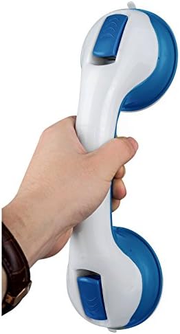Henweit Bathroom Grip Handle Support Bath Suction Grab Bar Shower Tub Bathing Safety Aid for Kid Old People Disability(Blue)