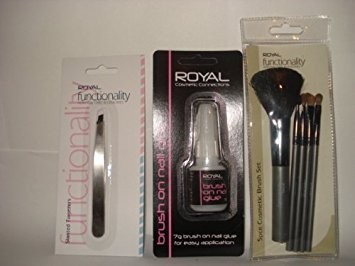 Preisvergleich Produktbild Royal Cosmetics Make Up Pinsel Set, 3-teilig