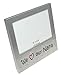 ' We Love Our Nana ' - Photo Picture Frame Gift - 5 x 3.5 inch - Brushed Aluminium Satin Silver Colour
