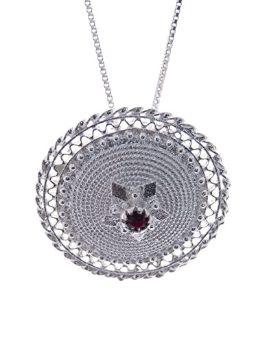 Girocollo argento bottone sardo