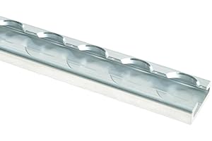 LOADCARE Rail d'arrimage carré en aluminium - Pour accessoires de transport - 2 x 2 m