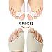 Produktbild Hallux Valgus Korrektur Zehenspreizer Silikon, Faireach Bunion Corrector Set mit Fußballen Bandage Socken und Gel Zehenstrecker, Hallux Valgus Pediküre für Herren und Damen, 4 Stück, Klein