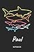 Produktbild Paul - Notebook: Blank Lined Personalized & Customized Name 80s Neon Retro Shark Notebook Journal for Men & Boys. Funny Sharks Desk Accessories Item ... School Supplies, Birthday & Christmas Gift.