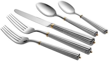 Monique Lhuillier Stainless Fete D'Or 5 Pc Flatware Place Setting