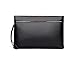 Produktbild PPGE Leder Handgelenktasche Portemonnaie Herren Clutch Unterarmtasche Schwarz Business Kupplung Geschft Handtasche Groe Kapazitt GeldbRSE Wallets Karten Tasche für Mnner,black1