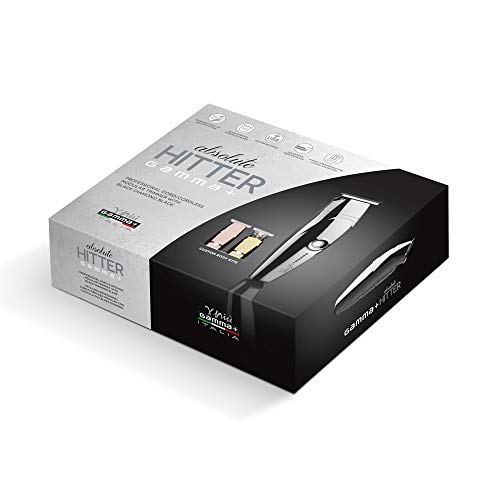 Gamma Più - Absolute Hitter - Professional Cordless Trimmer - Top Skeletron with 3 Interchangeable Covers