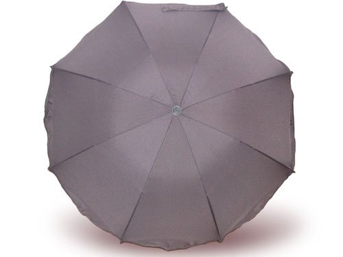 Sonnenschirm für Kinderwagen mit UV Schutz 50+ Grau von Heitmann Ø 80 cm