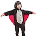 Produktbild Schwarze Fledermäuse Kostüm Erwachsene Tier Jumpsuits Onesie Pyjama Für Kinder (L(Geeignet für 116cm-125cm Höhe))