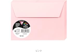 Clairefontaine 5656C - Pacco da 20 Buste autoadesive - Formato C6 11,4x16,2cm - 120g - Colore rosa -Inviti Eventi e Corrispondenza - Gamma Pollen - Carta Premium Liscia