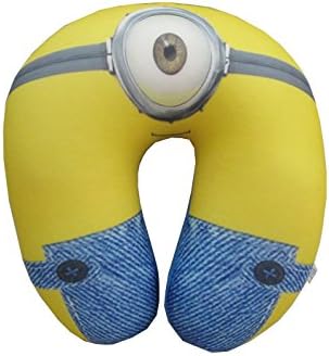 Colorfulworldstore Minions Cartoon U-shaped Neck Pillow Car Airplane Rest Cushion Protector