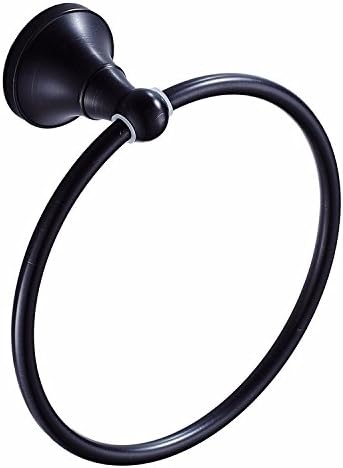 Luckyfree Bathroom Towel Ring Bronze anodized black