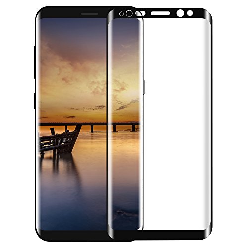 Book's Cover ofProtection écran Samsung Galaxy S8 Tronisky 3D Couverture Complète Galaxy S8 Film Protège décran Screen Protector AntiRayures 9H Verre trempé Protecteur Décran haute définition pour Samsung Galaxy S8  Noir1 Pack